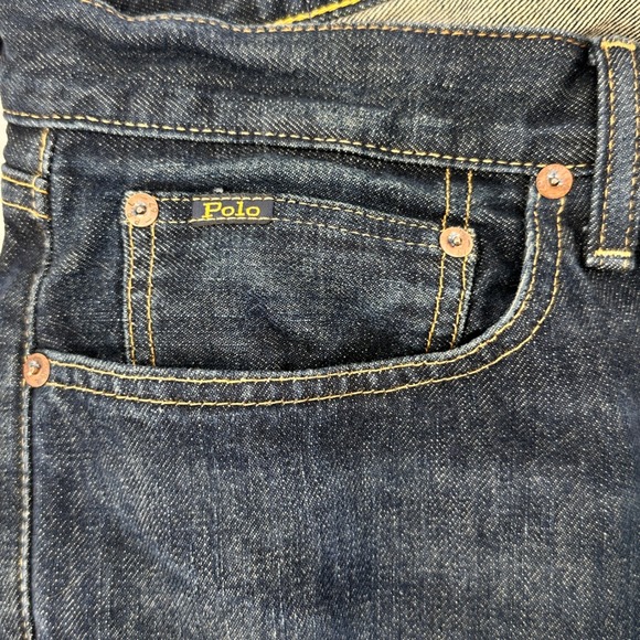 Polo Ralph Lauren Mens Hampton Relax Straight Dark Wash  38x32(ACTUAL‎ 40X31) - Picture 7 of 13